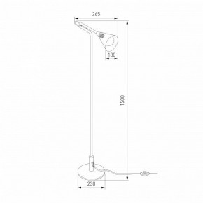 Торшер Eurosvet Enigma 01187/1 черный в Заречном - zarechnyy.ok-mebel.com | фото 4