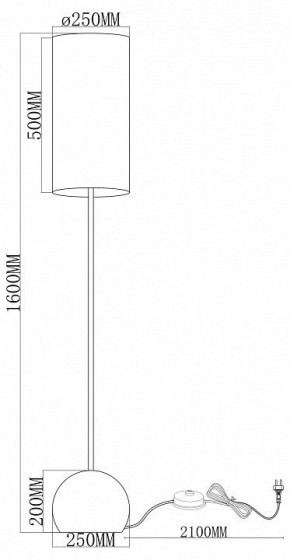 Торшер Moderli Flint V11590-1F в Заречном - zarechnyy.ok-mebel.com | фото 2