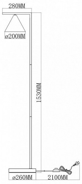 Торшер Moderli Omaha V11592-1F в Заречном - zarechnyy.ok-mebel.com | фото 6