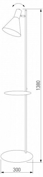 Торшер с полкой TK Lighting Jump 5864 Jump в Заречном - zarechnyy.ok-mebel.com | фото 2