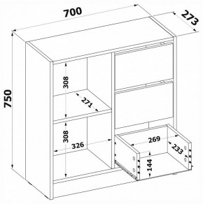 Тумба комбинированная Т-1 в Заречном - zarechnyy.ok-mebel.com | фото 4