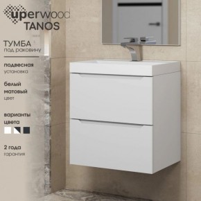 Тумба под раковину Uperwood Tanos 70 см, подвесная, белая матовая в Заречном - zarechnyy.ok-mebel.com | фото 5