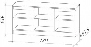 НИЦЦА-9 Тумба под ТВ (НЦ.09) в Заречном - zarechnyy.ok-mebel.com | фото 2