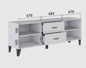 Тумба под ТВ ТВМ-6 (белый) в Заречном - zarechnyy.ok-mebel.com | фото 2