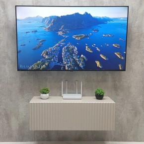 Тумба подвесная под ТВ LINES MTV3-MA 900 Бежевый (Леда-М 10.1.5) в Заречном - zarechnyy.ok-mebel.com | фото 3