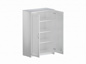 Тумба СИРИУС двухдверная высокая, цвет белый в Заречном - zarechnyy.ok-mebel.com | фото 3