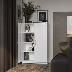 Тумба СИРИУС двухдверная высокая, цвет белый в Заречном - zarechnyy.ok-mebel.com | фото 4
