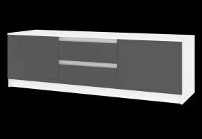 Тумба ТВ большая Парус (Белый/Графит) в Заречном - zarechnyy.ok-mebel.com | фото 4