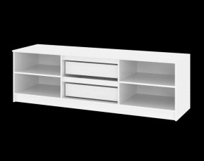 Тумба ТВ большая Парус (Белый/Графит) в Заречном - zarechnyy.ok-mebel.com | фото 5
