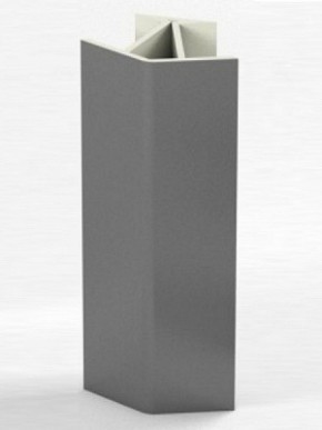 Угловое соединение для цоколя 135 гр. h100 мм (Алюминий, Белый, Черный, Сонома) в Заречном - zarechnyy.ok-mebel.com | фото