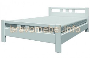 ВЕРОНИКА-2 Кровать из массива 1400 (Белый античный) в Заречном - zarechnyy.ok-mebel.com | фото