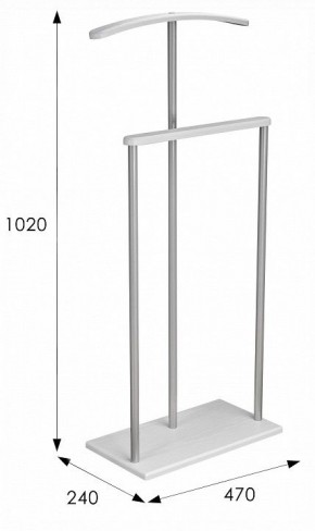 Вешалка для костюма Дэви 1 в Заречном - zarechnyy.ok-mebel.com | фото 6