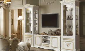 Витрина 1-дверная (11.321) Роза Талия (беж) в Заречном - zarechnyy.ok-mebel.com | фото 2