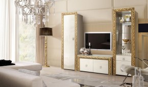 Витрина 1-ств. для посуды  Тиффани Premium слоновая кость/золото (ТФВ3-1С(П) в Заречном - zarechnyy.ok-mebel.com | фото 2