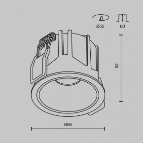 Встраиваемый светильник Maytoni Alfa LED DL043-01-10W2.7K-RD-B в Заречном - zarechnyy.ok-mebel.com | фото 11