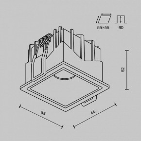 Встраиваемый светильник Maytoni Alfa LED DL043-01-10W3K-SQ-W-1 в Заречном - zarechnyy.ok-mebel.com | фото 8