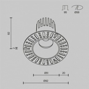 Встраиваемый светильник Maytoni Dip DL119-10W-2.7K-TRS-B в Заречном - zarechnyy.ok-mebel.com | фото 10