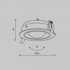 Встраиваемый светильник Maytoni Lens DL105-12W3K-B в Заречном - zarechnyy.ok-mebel.com | фото 9