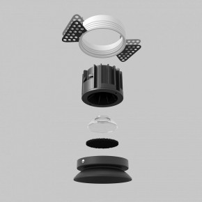 Встраиваемый светильник Maytoni Round DL058-12W2.7K-TRS-B в Заречном - zarechnyy.ok-mebel.com | фото 5
