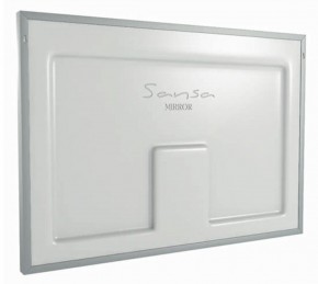 Зеркало Dream 100 alum (линза) с подсветкой Sansa (SDL1027Z) в Заречном - zarechnyy.ok-mebel.com | фото 2