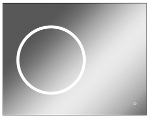 Зеркало Eclipse 90 black с подсветкой Sansa (SE1031Z) в Заречном - zarechnyy.ok-mebel.com | фото