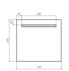 Зеркало Good Light 75 с подсветкой Домино (GL7007Z) в Заречном - zarechnyy.ok-mebel.com | фото 2