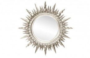 Зеркало круглое серебро (1810(1) в Заречном - zarechnyy.ok-mebel.com | фото 1