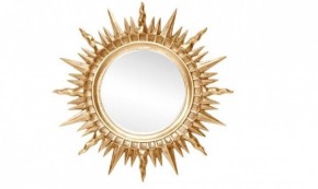 Зеркало круглое золото (1810(1) в Заречном - zarechnyy.ok-mebel.com | фото